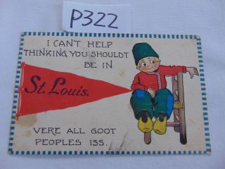 Vintage Posted Postcard Stamp 1900 