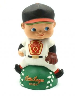 Vintage Little League Baseball Player Bobble Head Bank By Lego 5869