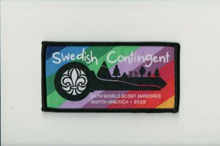 2019 24th World Scout Jamboree Swedish Contingent Patch