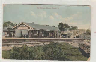 Vintage Postcard The Manly Railway Station Queensland 1900s