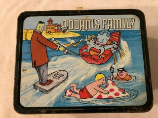 Vintage 1974 The Addams Family Metal Lunch Box No Thermos By King Steeley