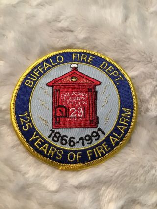 Erie County Ny Fire Patch - Buffalo Fire Dept - 125 Yrs Of Fire Alarm - 29 (a45)