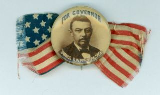 Vtg.  1902 Pennsylvania Governor Samuel W.  Pennypacker Campaign Pinback Button