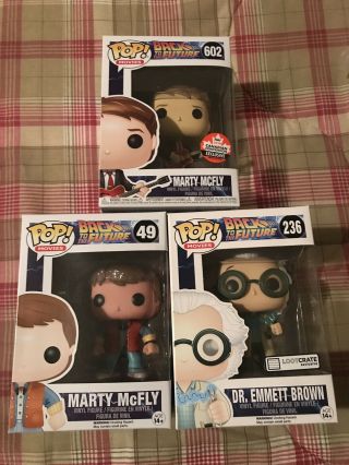 Funko Pop Back To The Future Canada Expo Exclusive Marty Mcfly And Dr Brown