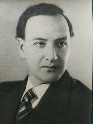 1940s Very Rare Mark Reizen Russian Jewish Opera Singer Bass Vintage Photo Card