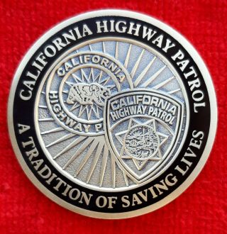 CALIFORNIA HIGHWAY PATROL 90TH ANNIVERSARY CHALLENGE COIN CHP (POLICE LAPD FBI 2