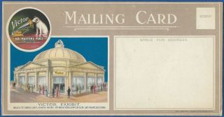 Rca Victor 3 - D Foldout Advertising Card,  1915 Pan - Pacific Expo,  San Francisco