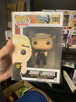 Funko The Karate Kid Johnny Lawrence 180 Rare In Protector Box Fresh Vaulted