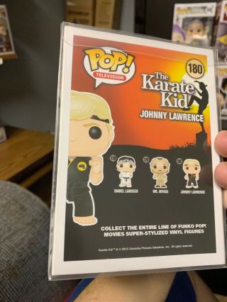 Funko The Karate Kid Johnny Lawrence 180 RARE In Protector Box Fresh Vaulted 3