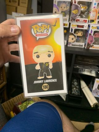 Funko The Karate Kid Johnny Lawrence 180 RARE In Protector Box Fresh Vaulted 5