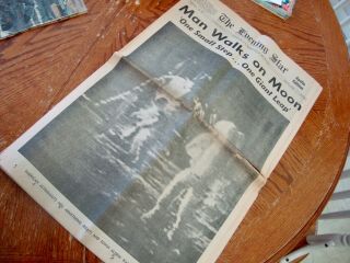Apollo 11 Moon Landing Newspaper - July 21,  1969 APOLLO EDITION VG 2