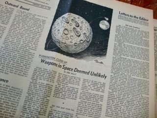 Apollo 11 Moon Landing Newspaper - July 21,  1969 APOLLO EDITION VG 7
