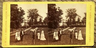 1870s York Stereoview West Point Hotel By Moulton