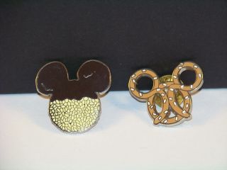 Mickey Mouse Icons Pretzel Crispy Rice Bar Walt Disney World Wdw Trading Pin Set