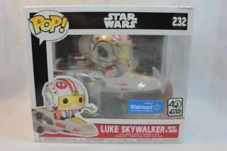 Funko Pop Star Wars Walmart Exclusive Luke Skywalker W X - Wing Vinyl Figure 232