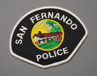 San Fernando California Police Patch,  Los Angeles County Ca