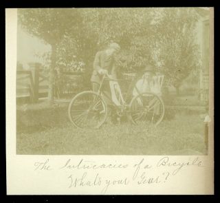 Vintage Rural Bicycle Cabinet Photo 1890s Janesville Wisconsin