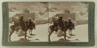Square Top Keystone Stereoview King Tut’s Tomb,  Valley Of Kings,  Egypt K600 - 794