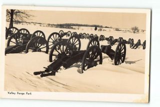 Valley Forge Park Vintage Rppc Real Photo Site Of General Knox Artillery