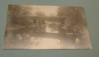 1910 Era Surry Hampshire Bridge Rppc Real Photo Postcard Travel Souvenir