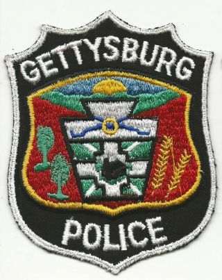 Gettysburg Pennsylvania Pa Police Patch Old