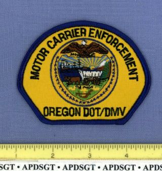 Oregon Dot Dmv Motor Carrier Enforcement Police Patch Motor Vehicles Transport