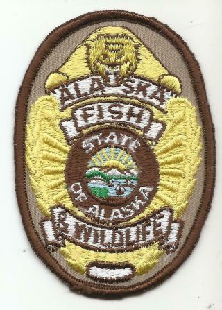 Alaska Fish And Game Wildlife Natural Resources Police Sheriff Ranger Patch Old
