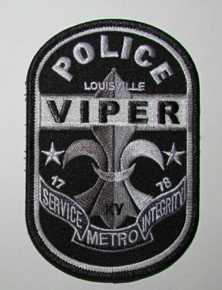Kentucky State Louisville City Lmpd Police Viper Violent Offender Patch Defunct