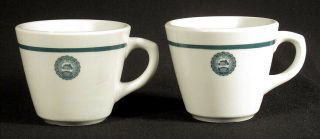 1963 Vintage Pair Michigan State University College Coffee Cups Teacups Shenango