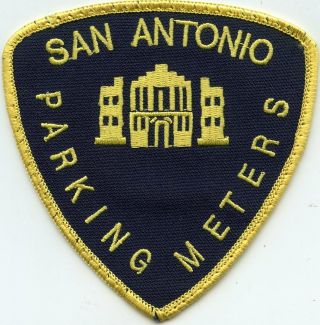 Old Vintage San Antonio Texas Tx Parking Meter Enforcement Police Patch
