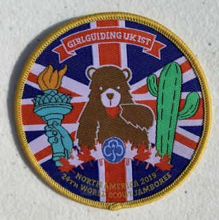 24th 2019 World Scout Jamboree Wsj Girl Guiding Uk Ist Badge Patch