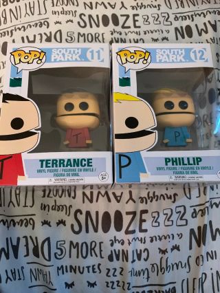 Funko Pop South Park Terrance And Phillip Set Non Chase Vinyl Bobble Figures
