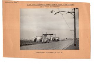 2 1930s Photos Saar Germany Gas Stations Mobiloil Gargoyle Aral Mobiloel