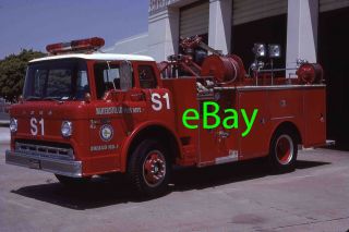 Fire Engine Photo Bakersfield Rare Ford Van Pelt Squad Truck Apparatus Madderom