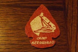 Boy Scout Patch Felt Camp Arrowhead Horse Horsemanship Marksmanship