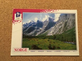 1992 handwritten postcard folk singer ERIC ANDERSEN from Norway to York City 2