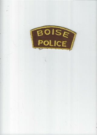 Rare Vintage Boise Idaho Police Patch