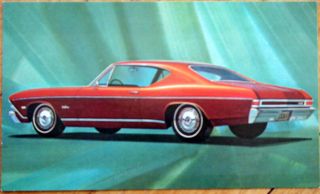 Chevelle Malibu Sport Coupe 1970s Advertising Postcard: Chevy/chevrolet - Car