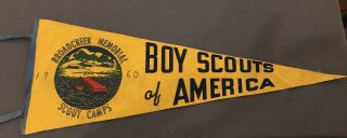 Broad Creek Memorial Scout Camps Pennant - Great For Your Man Cave