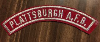 Plattsburgh A.  F.  B.  Red And White Boy Scouts Community Strip Patch