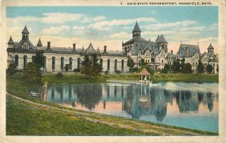 1921 Ohio State Reformatory,  Mansfield,  Ohio Postcard