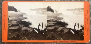 1860s Niagara Falls Stereoview Niagara Falls From Victoria Point By Soule