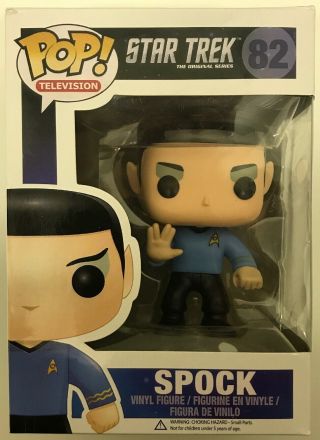 Funko Pop Star Trek Spock 82 Vinyl Figure Toy Leonard Nimoy The Series