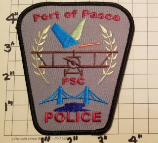 Port Of Pasco (wa) Police Department Patch - Style 1
