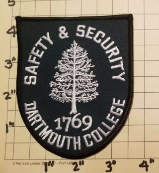 Dartmouth College (hanover,  Nh) Safety & Security Department Patch