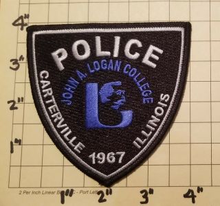 John A.  Logan College (carterville,  Il) Police Department Patch