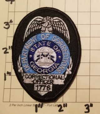 Georgia Department Of Corrections " Correctional Officer " Patch