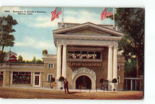 Denver Colorado Co Postcard 1907 - 1915 Entrance To Elitch 