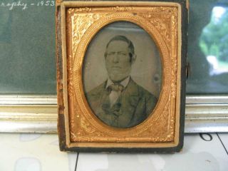9th Plate Ambrotype Of A Man In A Suit