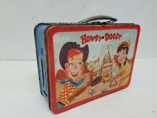 1954 Vintage Howdy Doody Metal Lunch Box - - Adco Liberty S&h